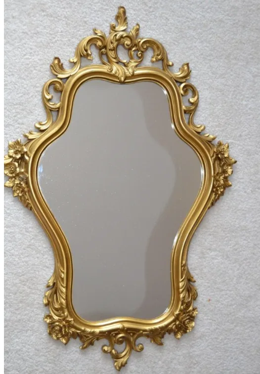 Vintage Syroco Rococo Style Gold Mirror thumbnail