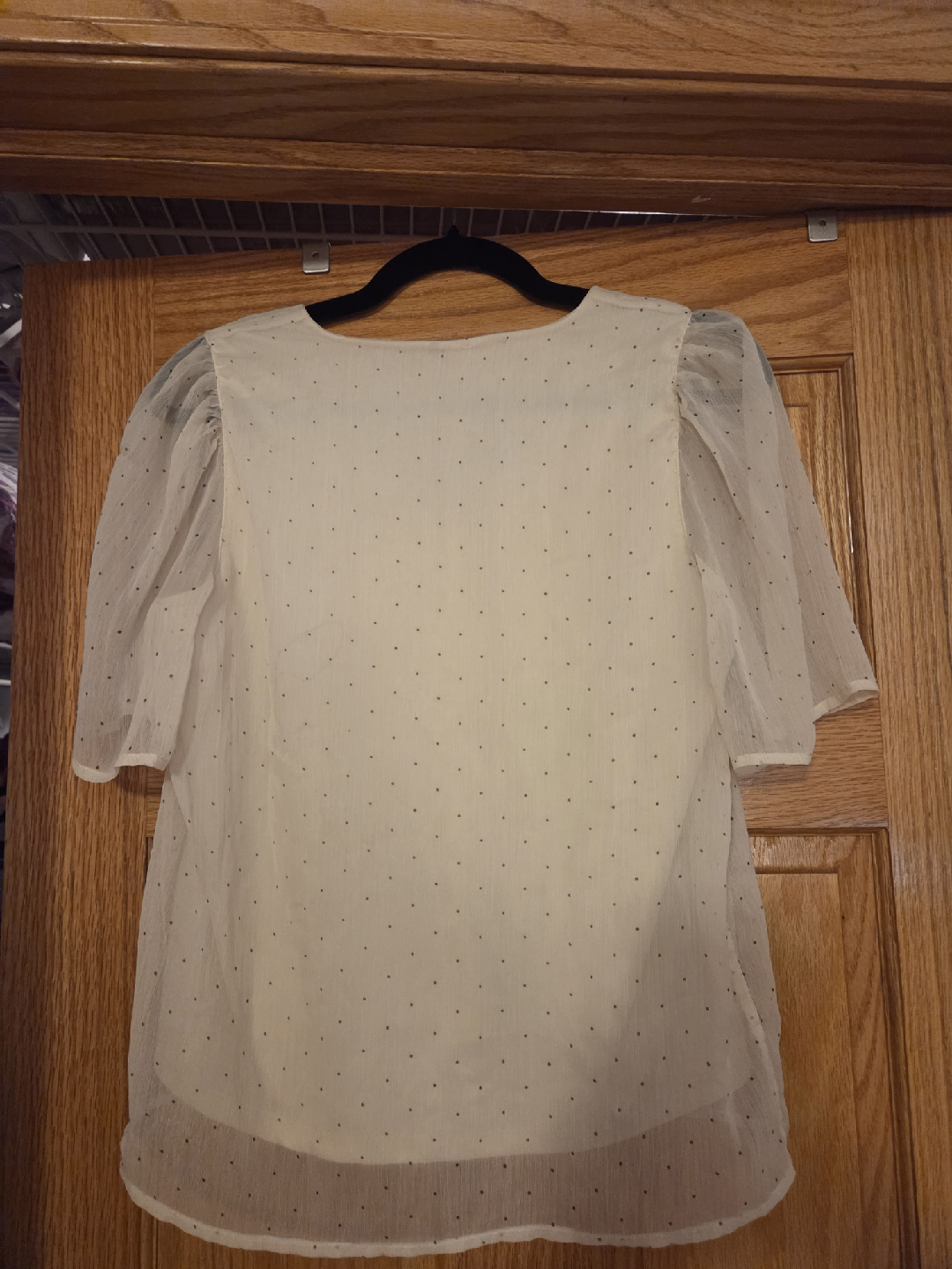 Sheer Polka Dot Blouse - photo 2