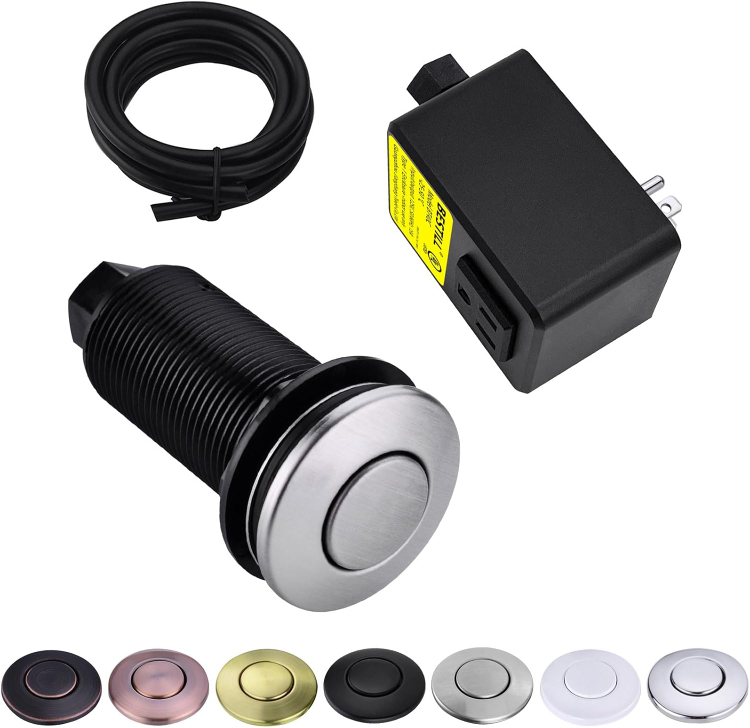 BESTILL Sink Top Garbage Disposal Air Switch Kit with Single