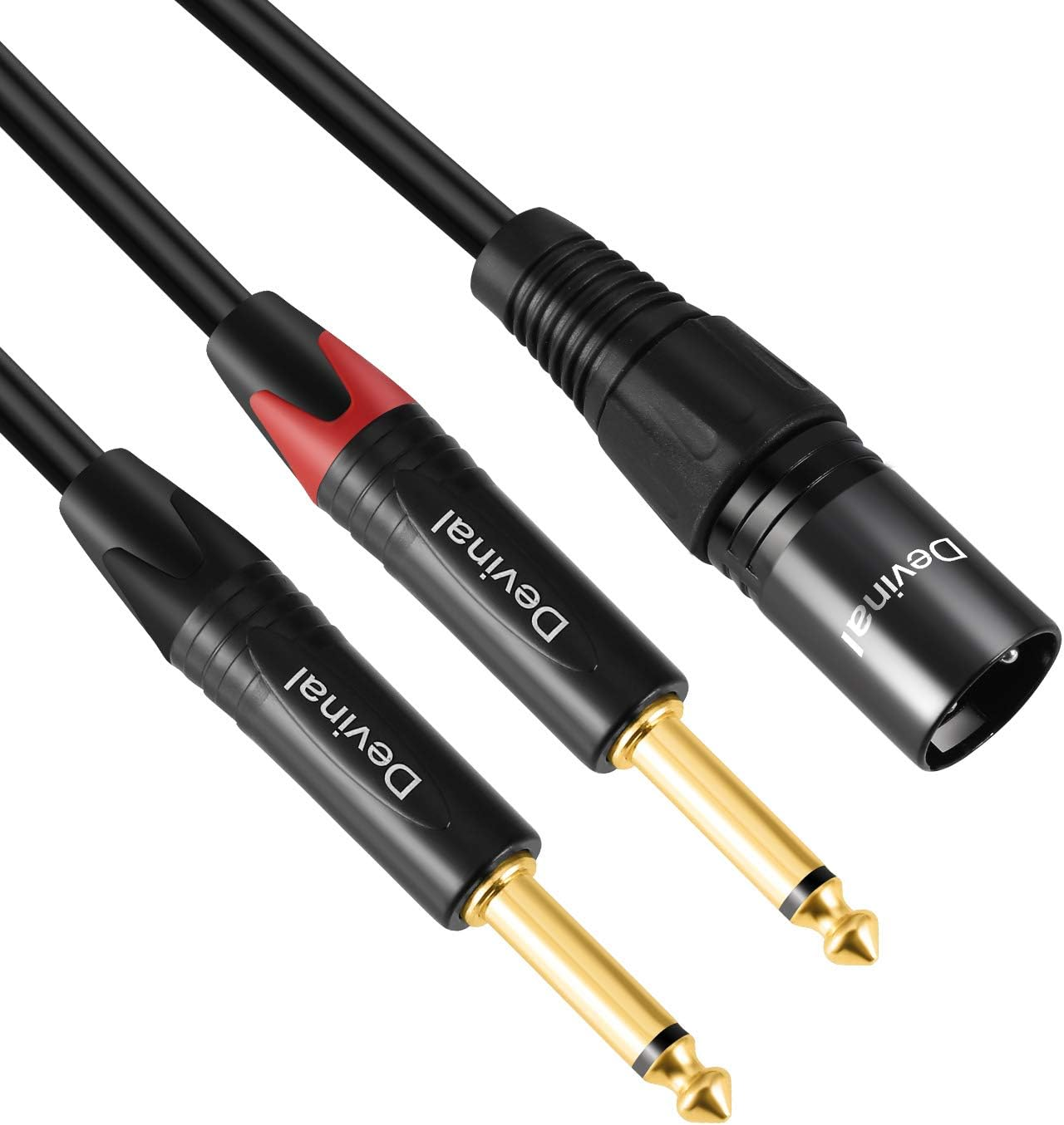 Devinal Dual 1/4 to XLR Y Splitter Cable
