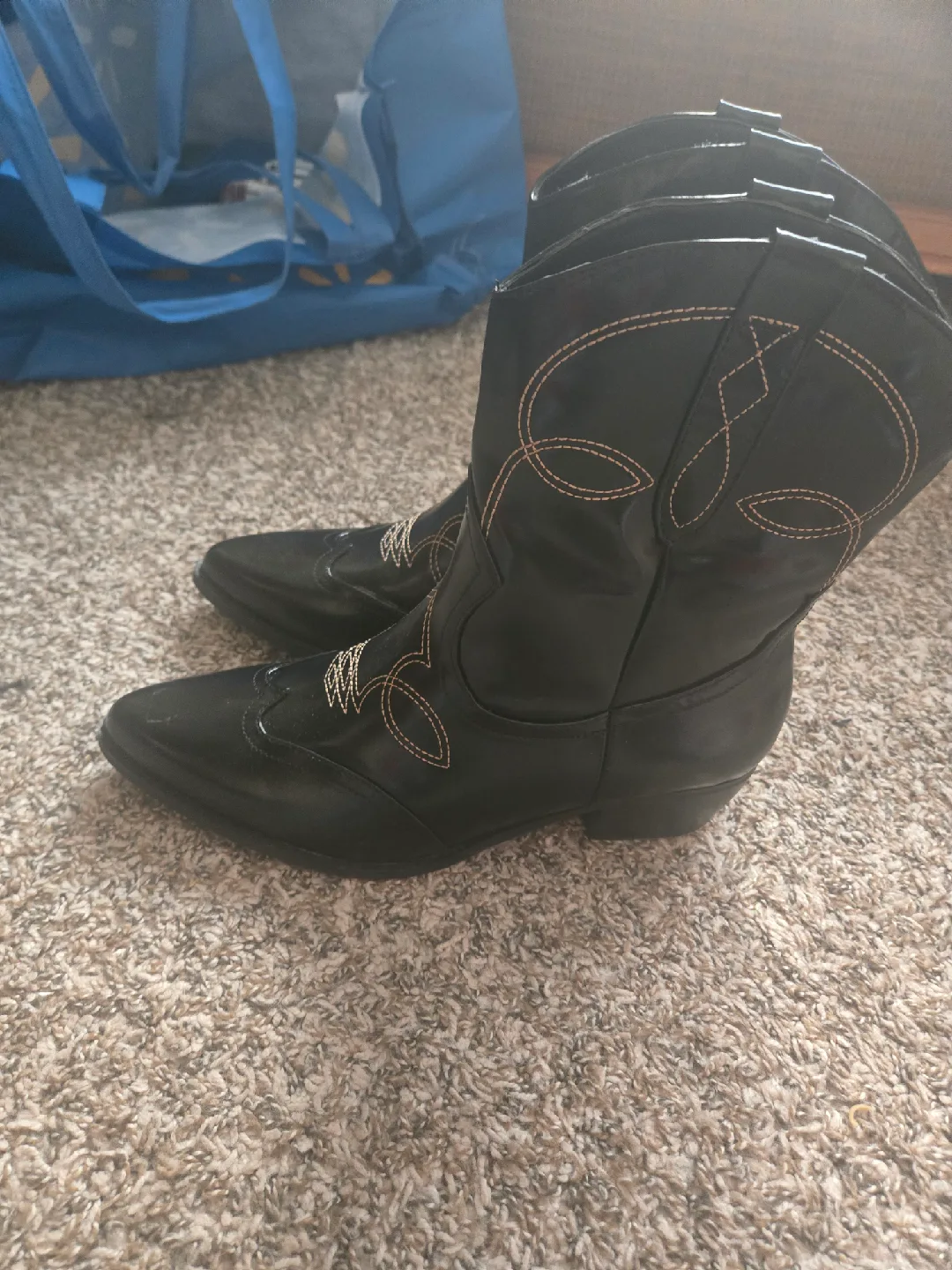 Call It Spring Black Cowboy Boots image indicator(3)