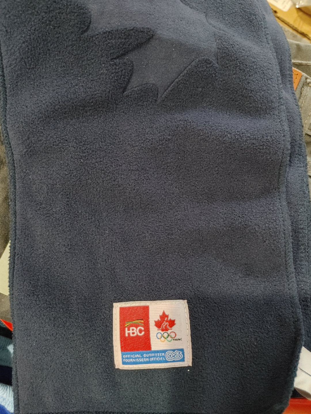 🧡SUPER RARE HBC NAVY OLYMPICS SCARF NEW