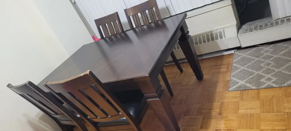 Wooden Dining Table with 4 Chairs image indicator(3)