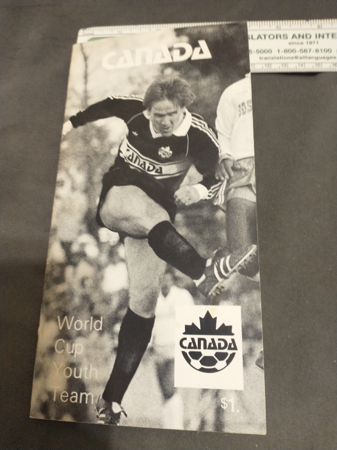 Rare 1985 Canada World Cup Youth Team media guide - photo 2
