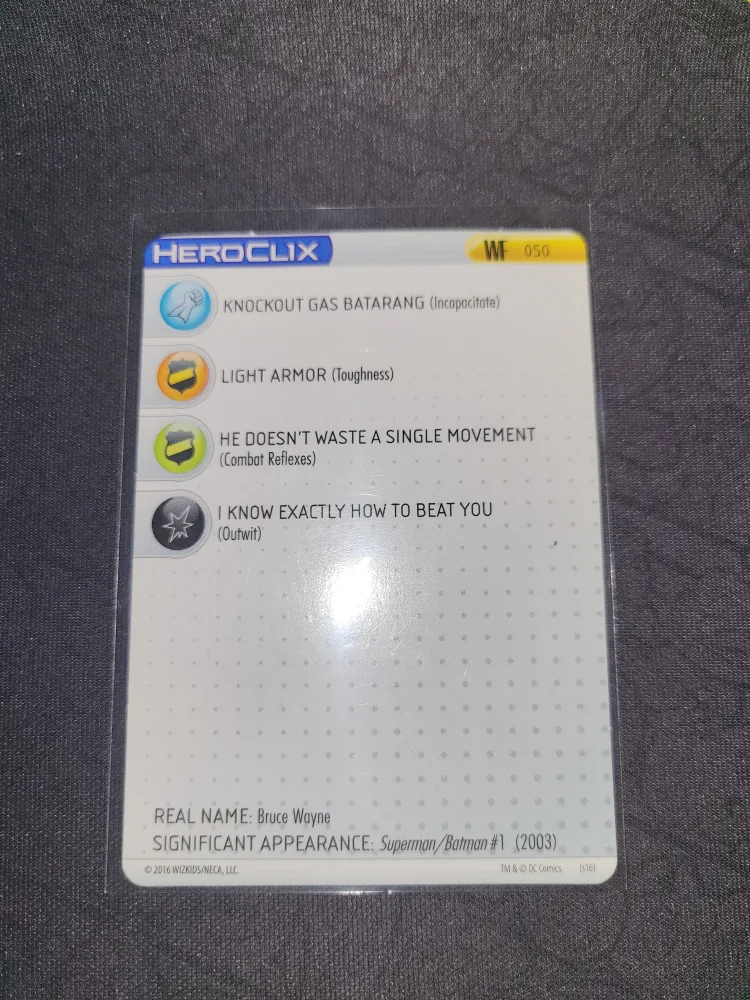 2016 Worlds Finest Heroclix Set: Batman #050 image indicator(7)