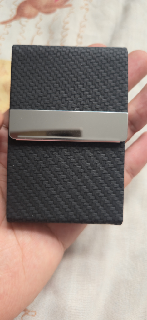 Business Card Holder - Black Carbon Fiber