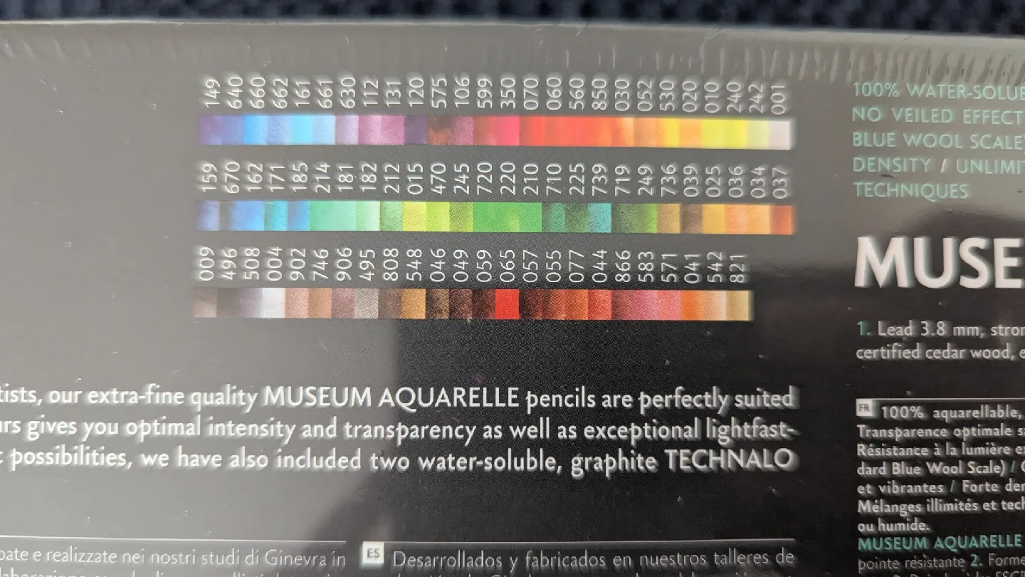 76 watercolor pencils Caran d'ache swiss image indicator(3)