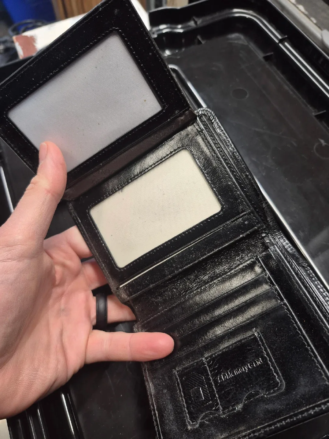 Black Leather Wallet image indicator(2)