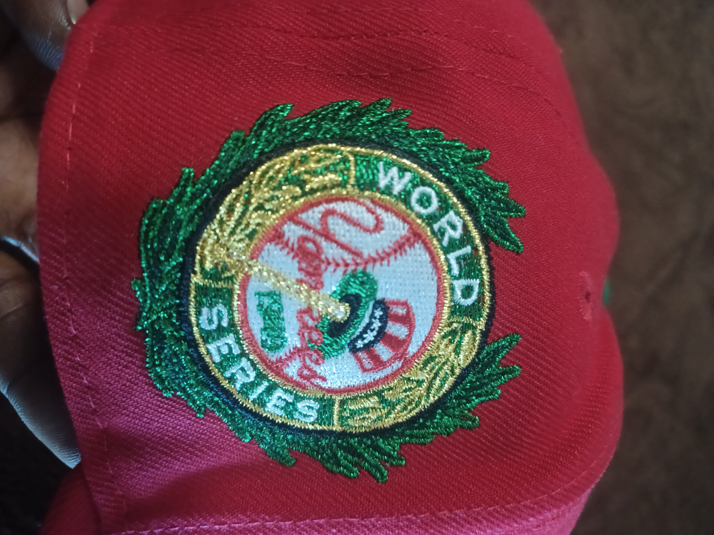 New Era New York Yankees curve snapback hat red & cream - photo 3
