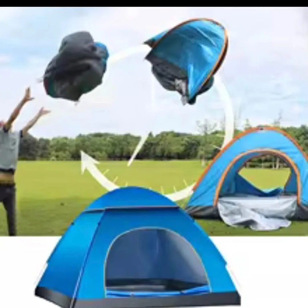 Pop up Blue Camping Tent image indicator(3)