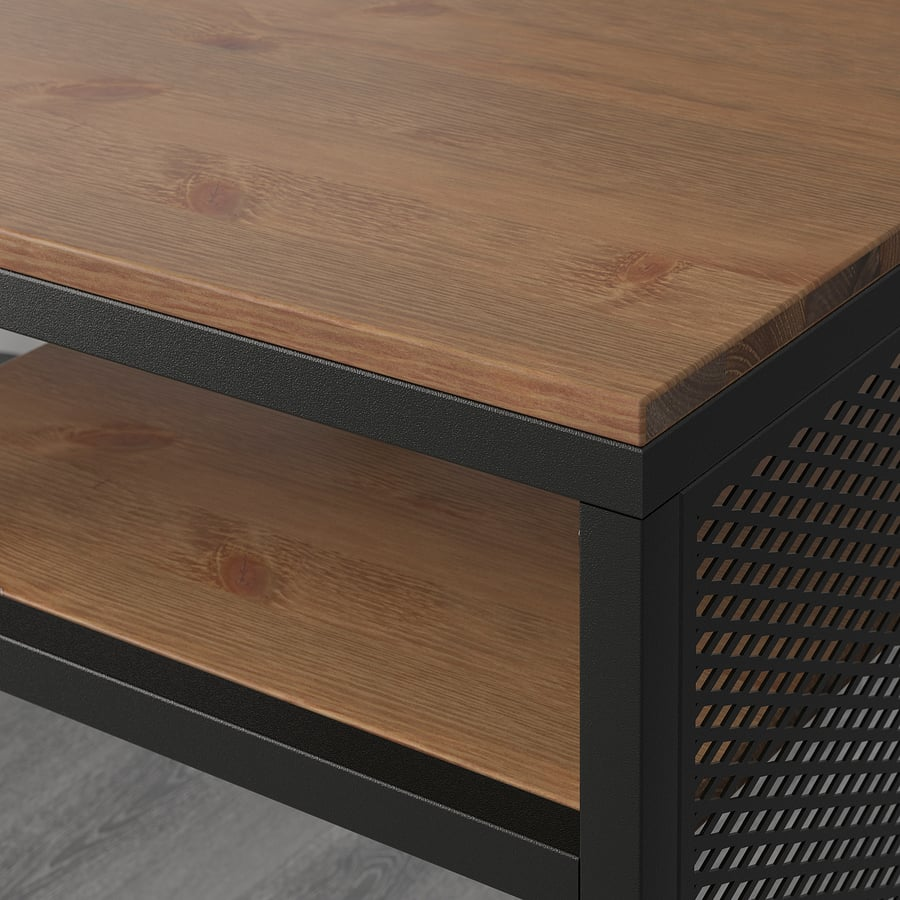 Desk with Metal Frame & Wood Top - photo 5