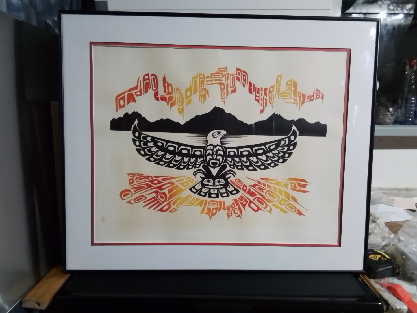 Framed 'Aurora Eagle' Art Print by Brisbane Gregg