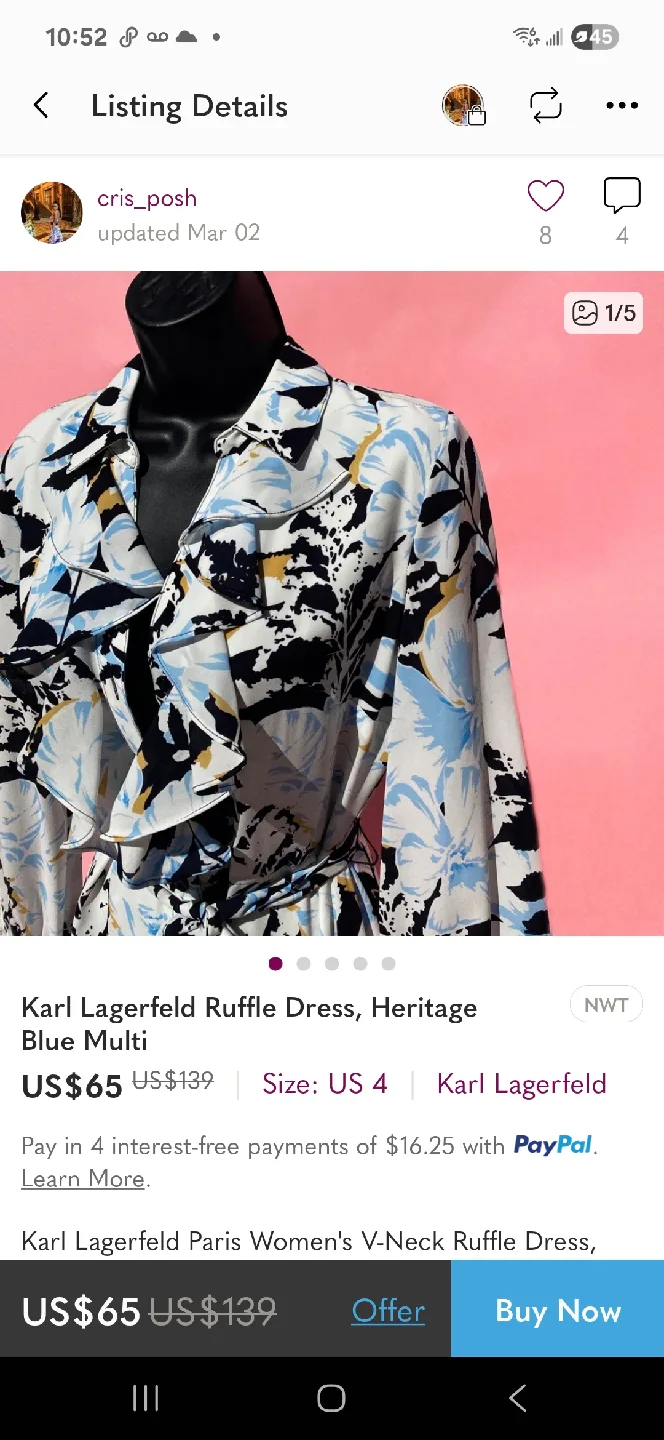 Karl Lagerfeld blouse , thumbnail