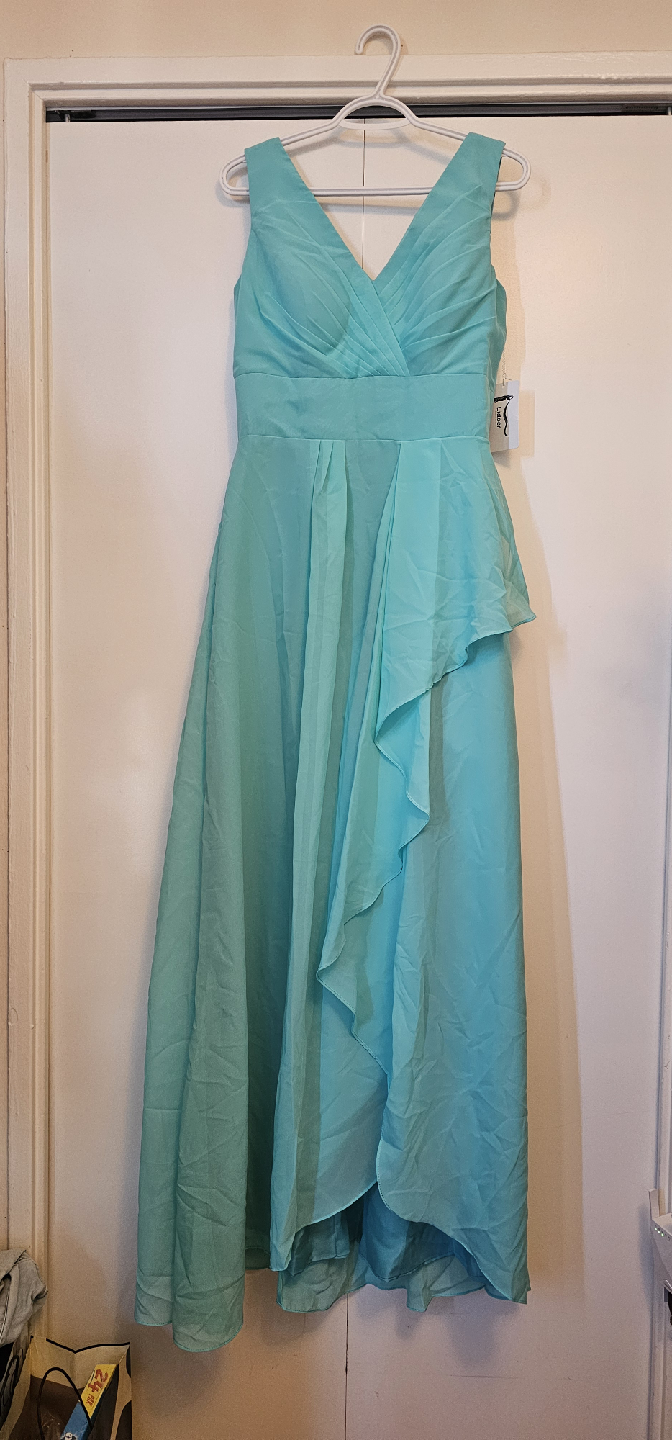 Turquoise Chiffon Bridesmaid Dress, New with Tags - photo 3