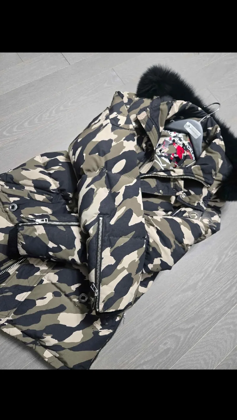 Moose Knuckles Camo Puffer Jacket - Size S image indicator(6)