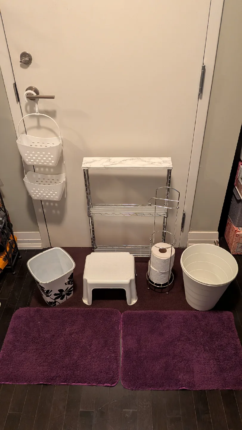 Bathroom Organization Lot - Baskets, Shelf, and More thumbnail