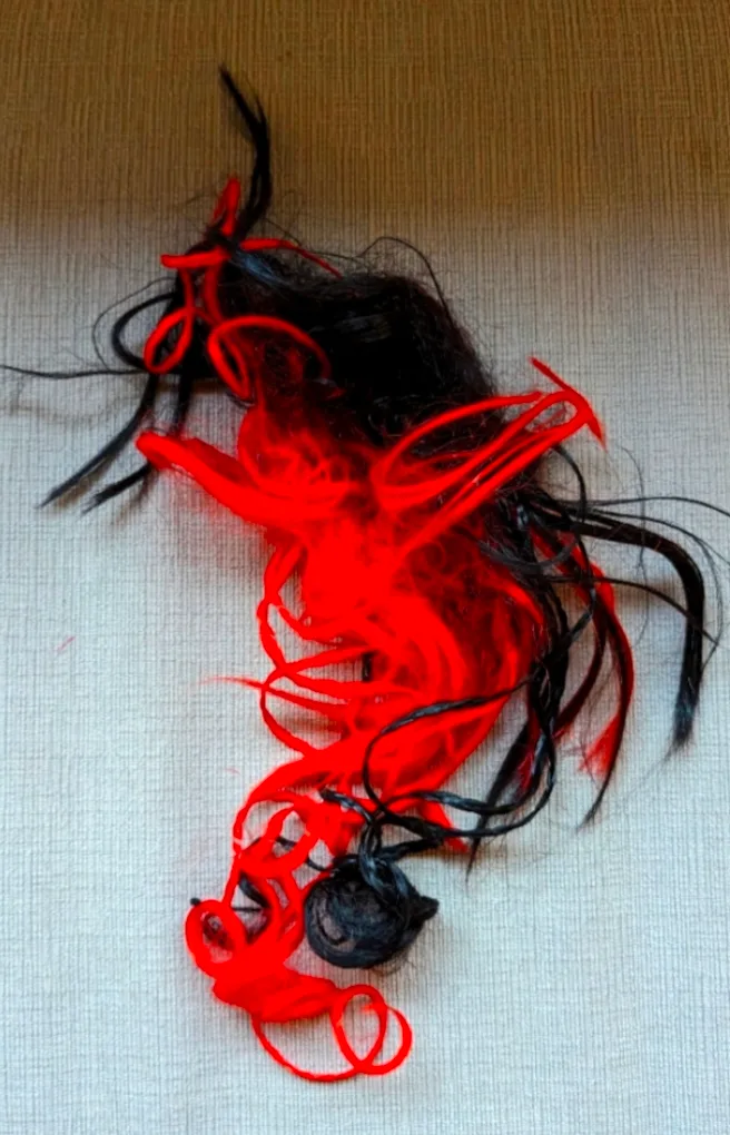 Red and Black Hair Piece Accessory (Halloween Costume) thumbnail
