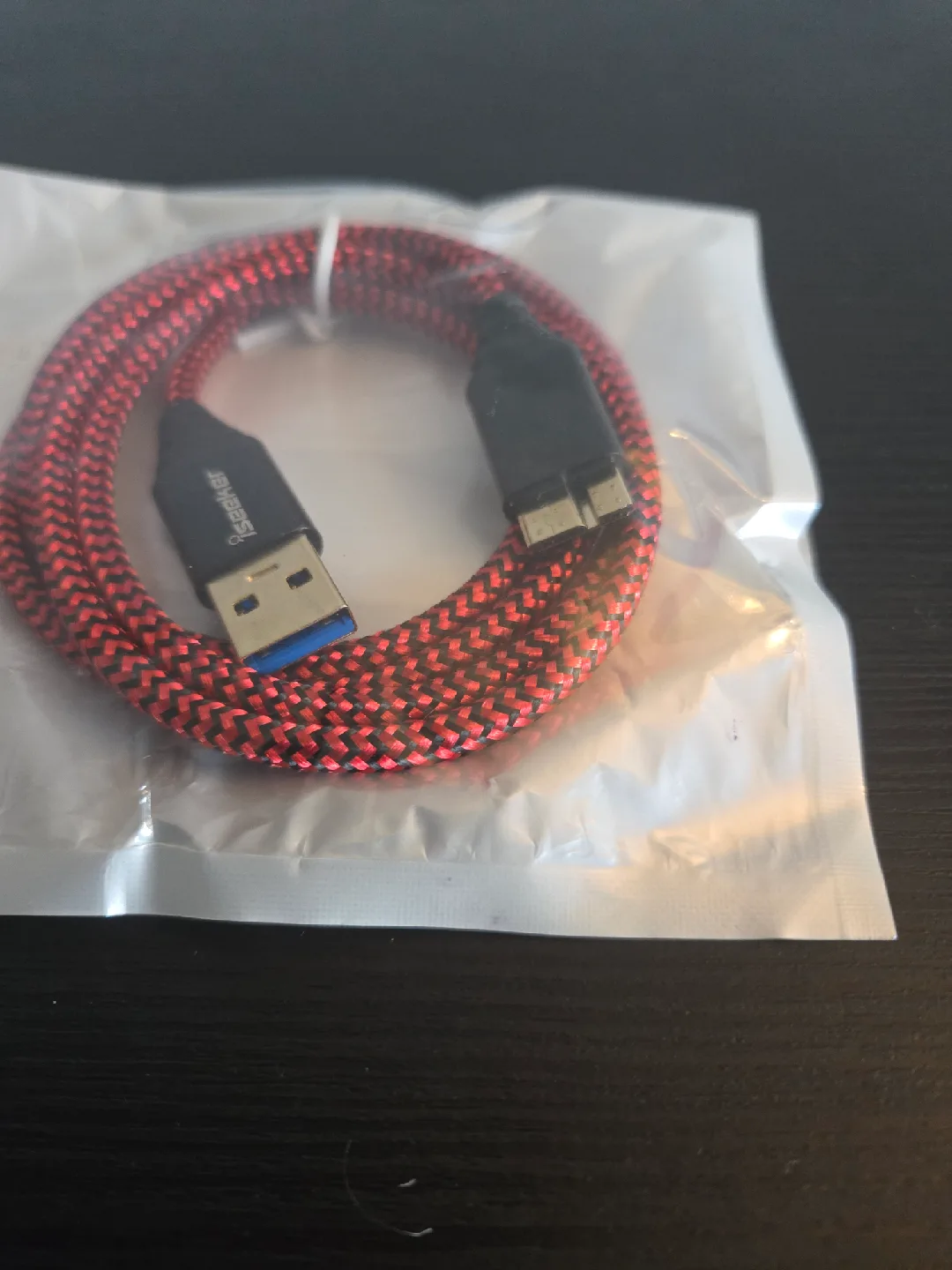 iSeeker USB to Micro USB Cable - Red/Black thumbnail