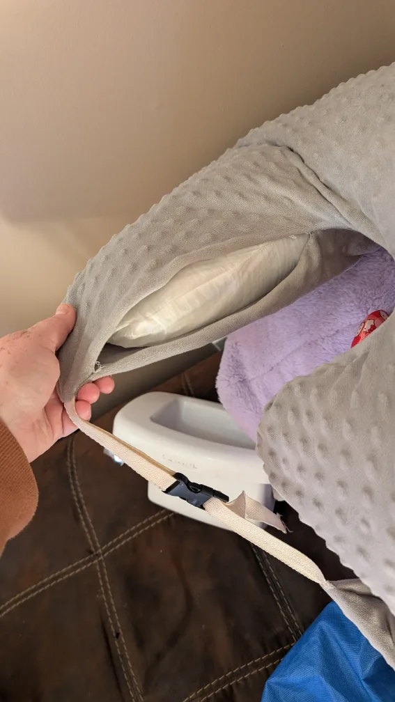 Twin Z Nursing Pillow, Grey image indicator(2)