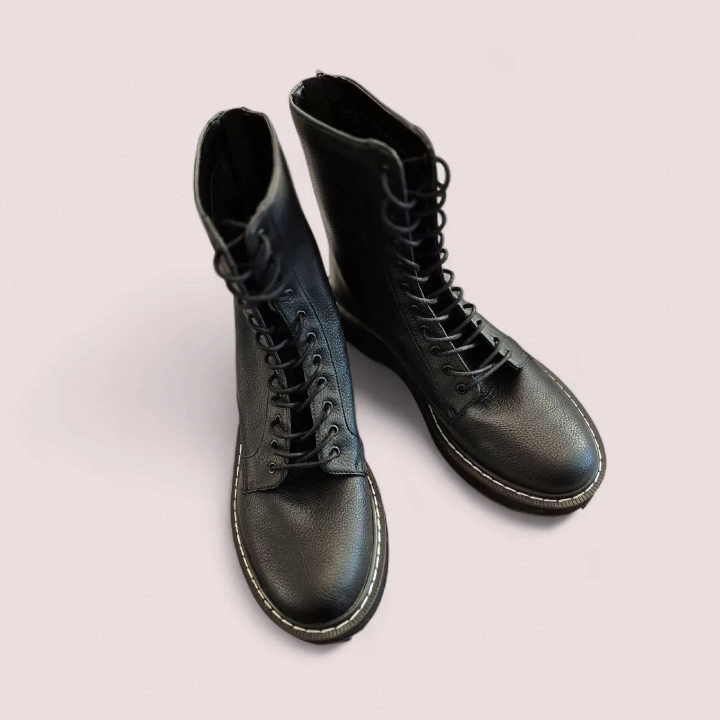 Kendall + Kylie Black Combat Boots - Size 10 image indicator(7)