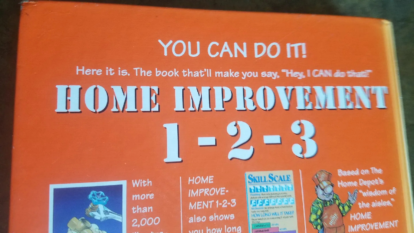 Home Improvement 1-2-3 Hard Cover Book Good Condition image indicator(4)