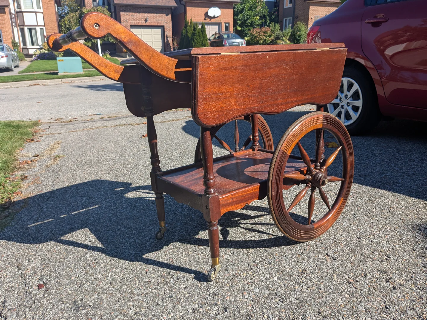 Vintage F.W. Woolworth Co. Tea or Bar Cart Trolley image indicator(4)