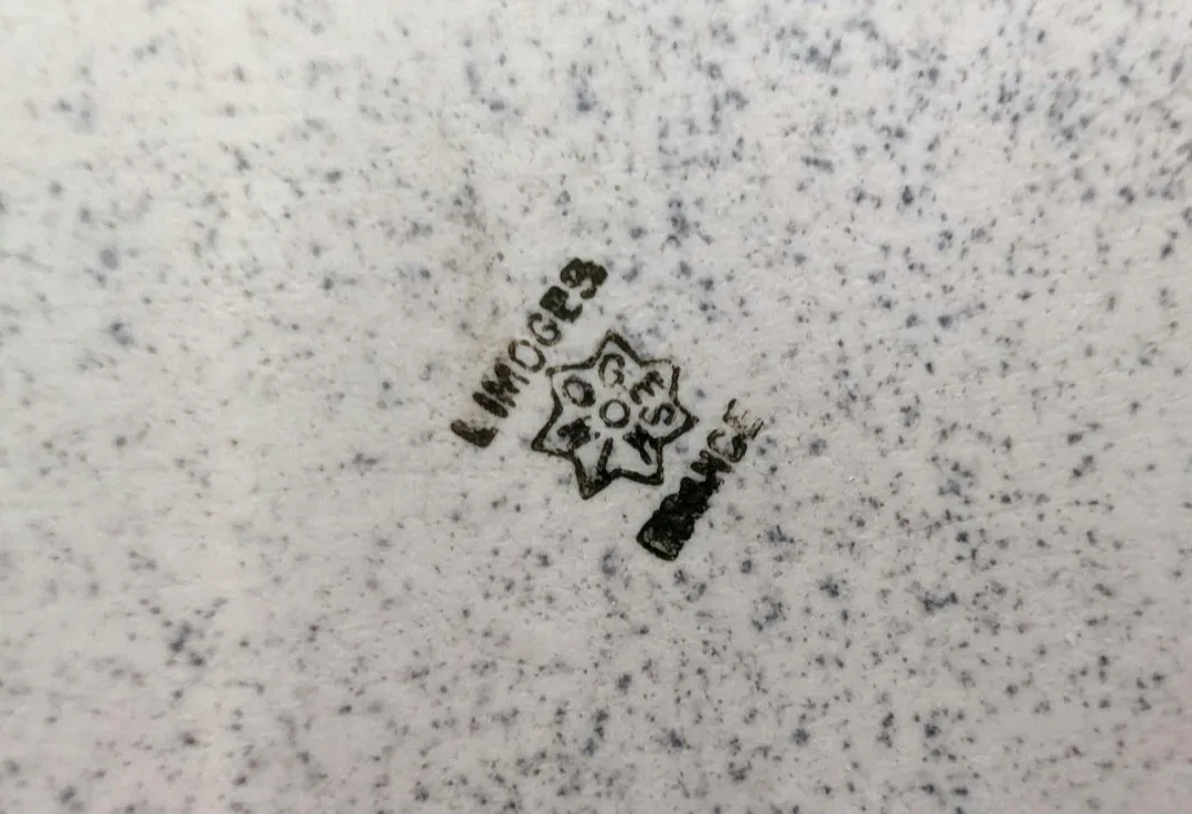 RARE Art Deco Limoges Porcelain Basket ~ Made in France image indicator(9)