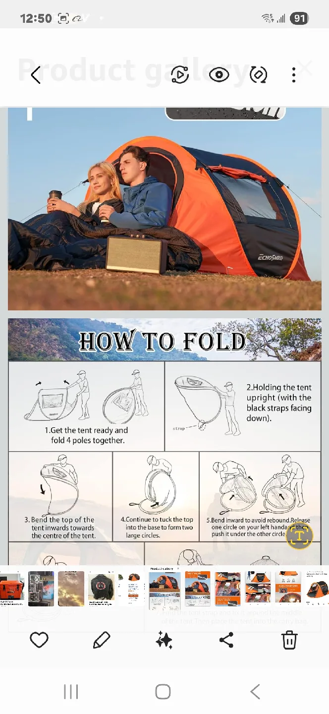 EchoSmile Instant Pop Up Tent, 4-Person image indicator(2)