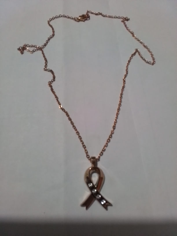 Rose Gold Tone Pendant Necklace