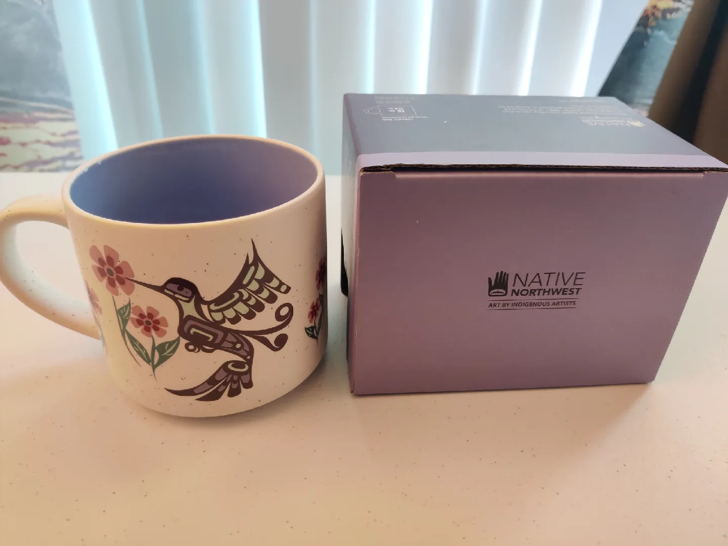 Native Northwest Hummingbird Ceramic Mug - New! image indicator(3)