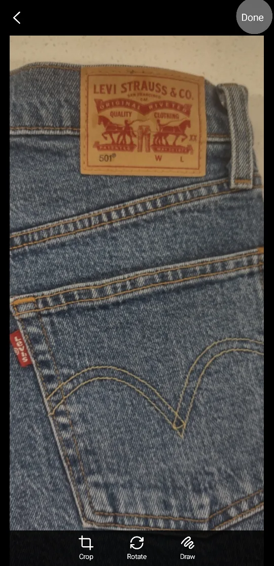 Levi's 501 Denim Cutoff Shorts image indicator(2)