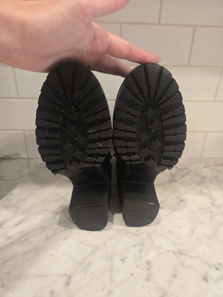 Black Ankle Boots, Size 7 image indicator(2)