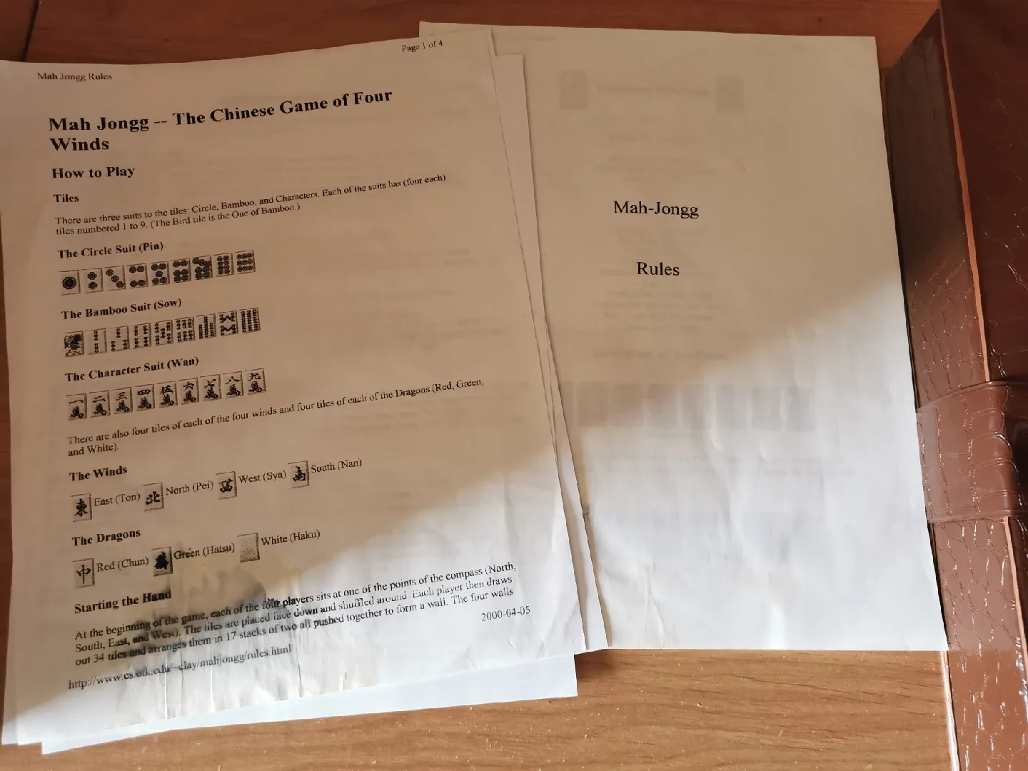 Vintage Mahjong Game Set image indicator(6)