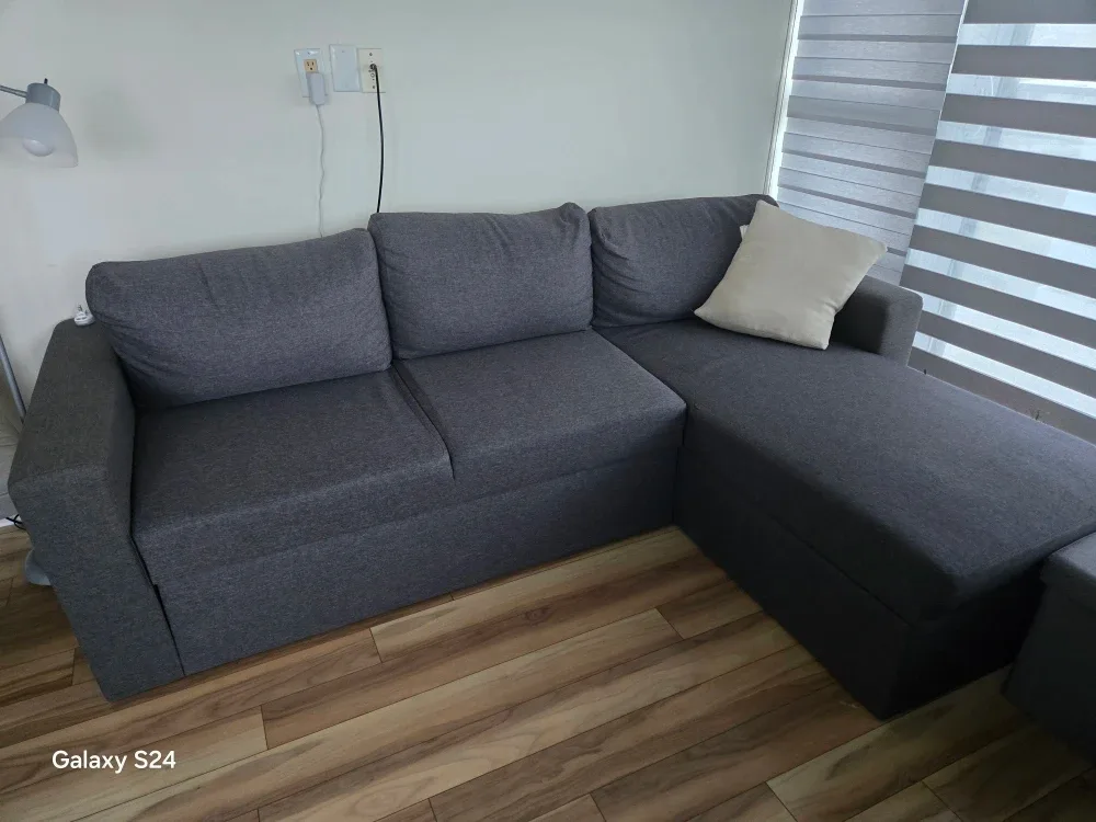 Grey Sectional Sofa with Storage image indicator(3)