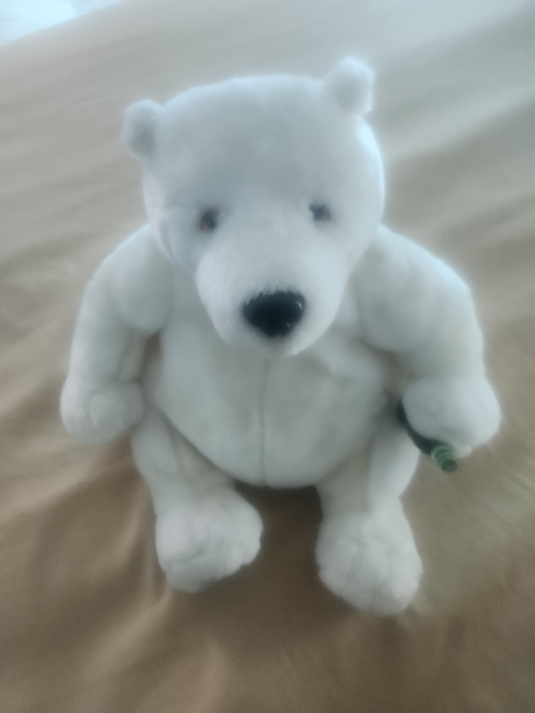 White Polar Bear Plush Toy - photo 3