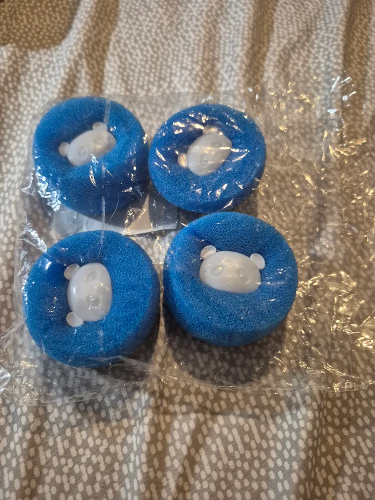 Blue Laundry Balls with Panda Design