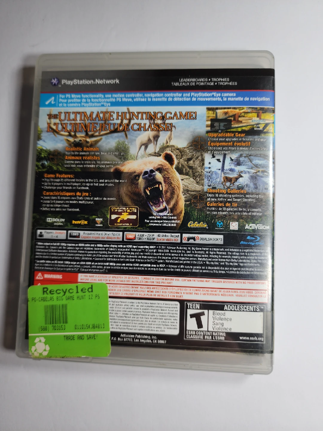 Cabela's Big Game Hunter 2012 for PS3 - photo 2
