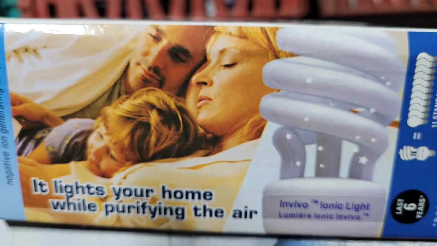 Invivo Ionic Light Bulb - Smoke, Dust, Odour Eliminator image indicator(2)