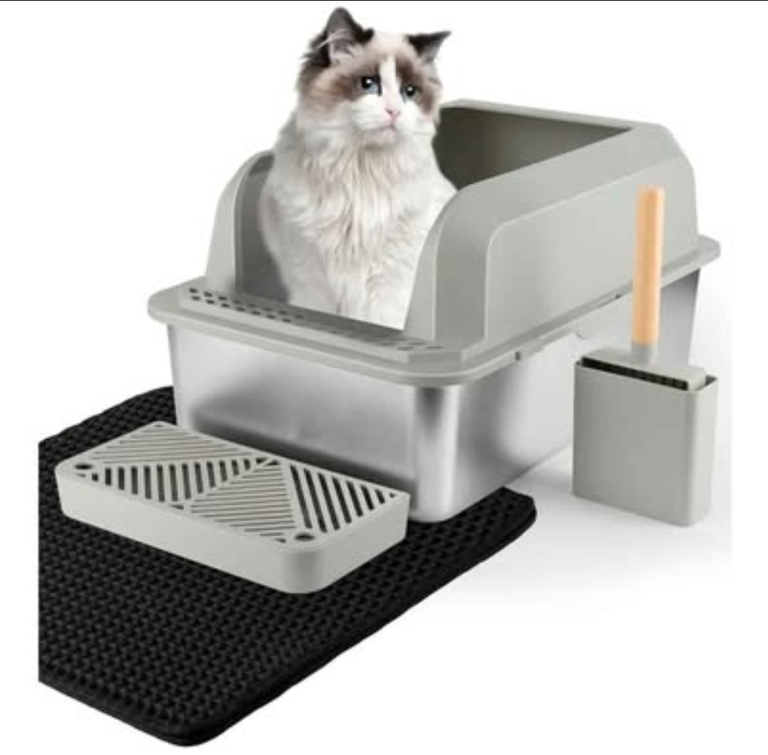 Stainless steel Extra Large 30L Cat Litter Box