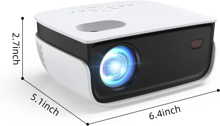 Mini Projector, NICPOW Portable Outdoor Movie Projector image indicator(7)
