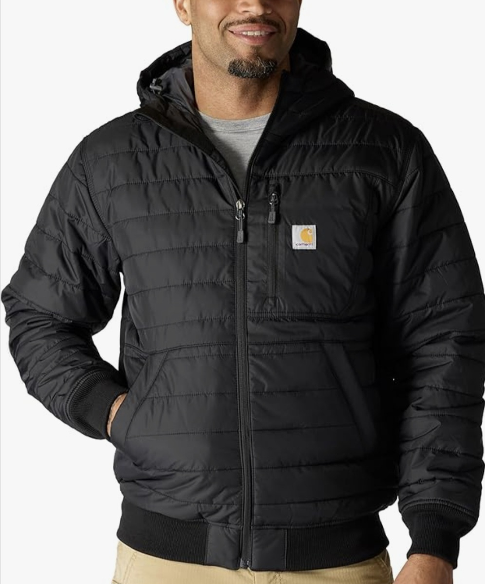 BNWT Carhartt Rain Defender Lightweight Insulated Hooded Jacket