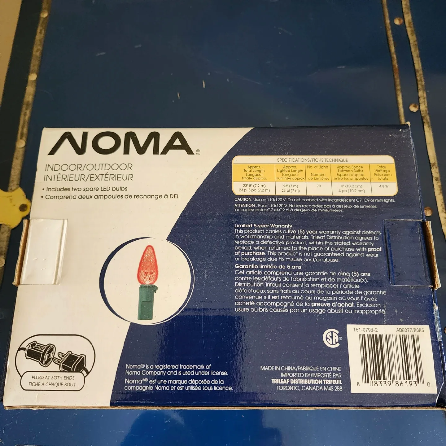 Noma Indoor/Outdoor 70 LED Lights - 23'8" image indicator(2)