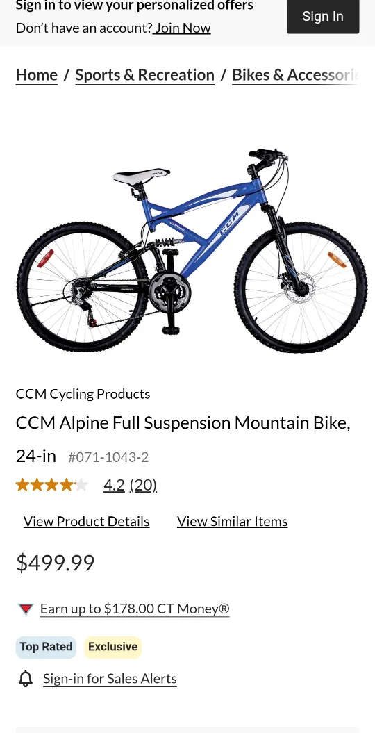 CCM Alpine Full Suspension Mountain Bike, 24-in image indicator(2)