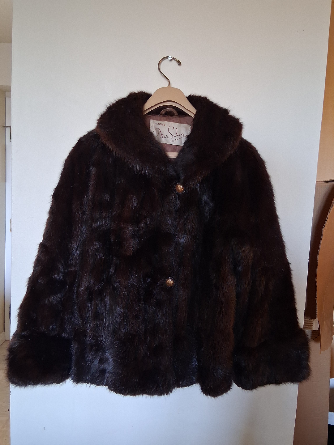 Vintage Eaton's Fur Salon Brown Fur Coat
