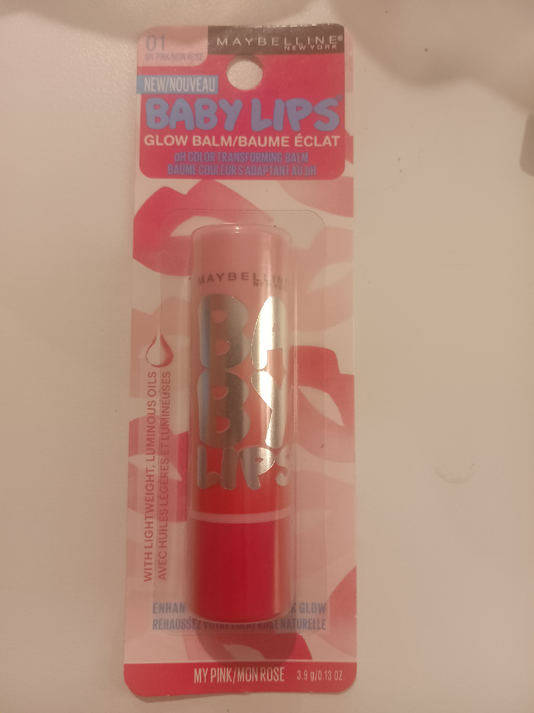 New Maybelline Baby Lips Glow Balm - My Pink/Mon Rose
