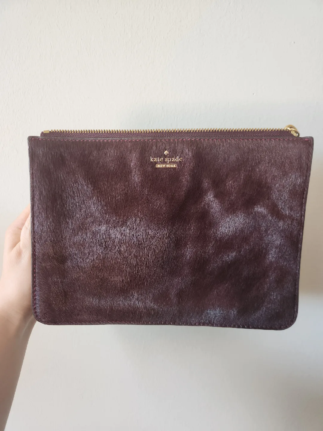 Kate Spade New York Burgundy Clutch thumbnail