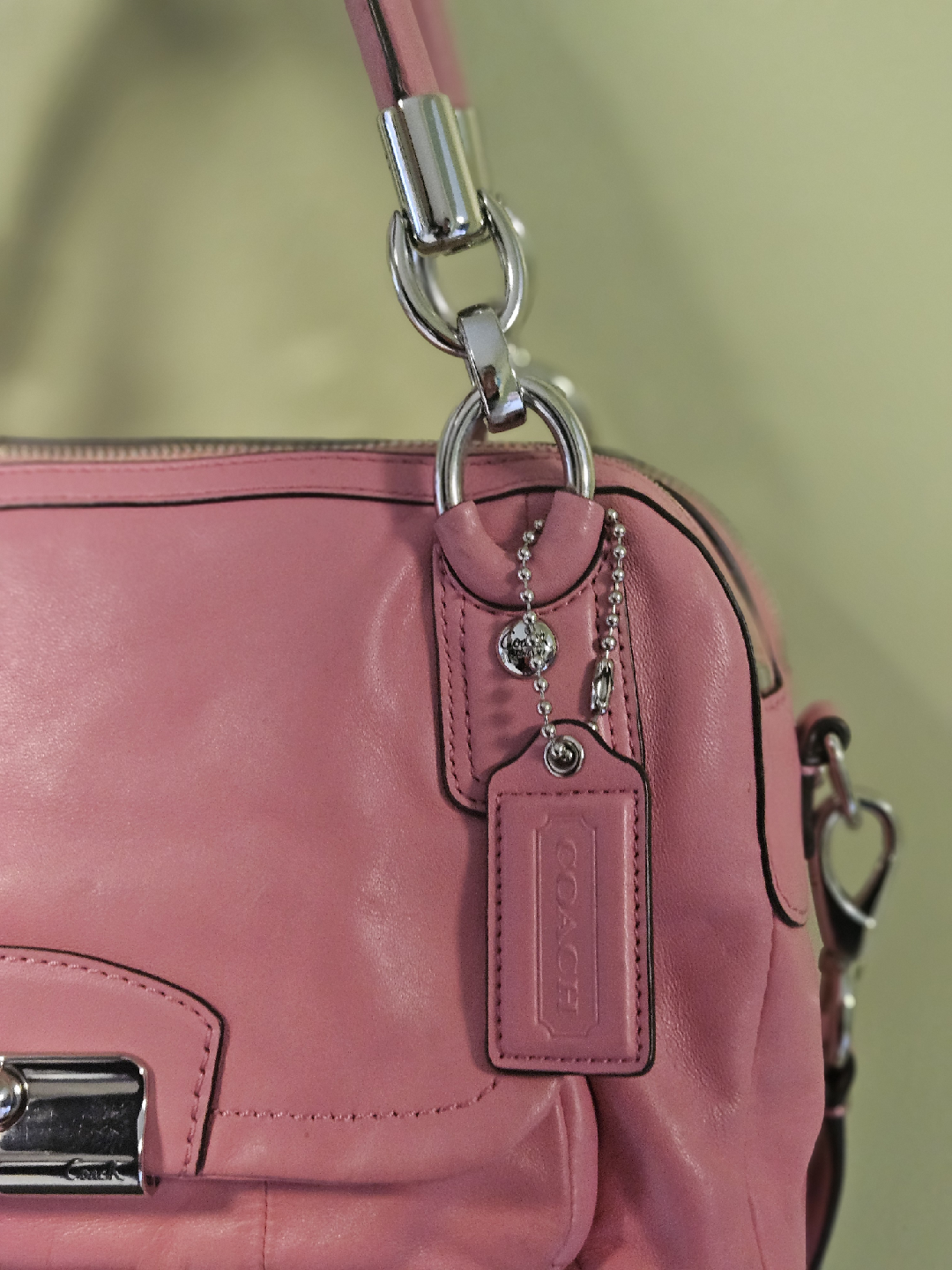 Coach Pink Leather Handbag - L1294-F22304 - photo 2