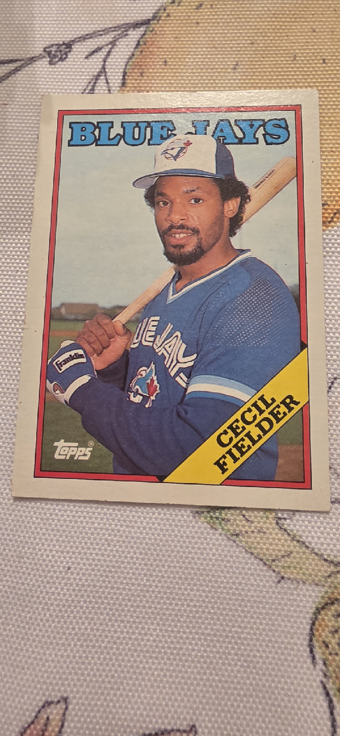 1988 Topps Cecil Fielder Blue Jays Baseball Card