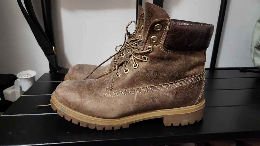 Timberland Brown Leather Boots Size 8.5M