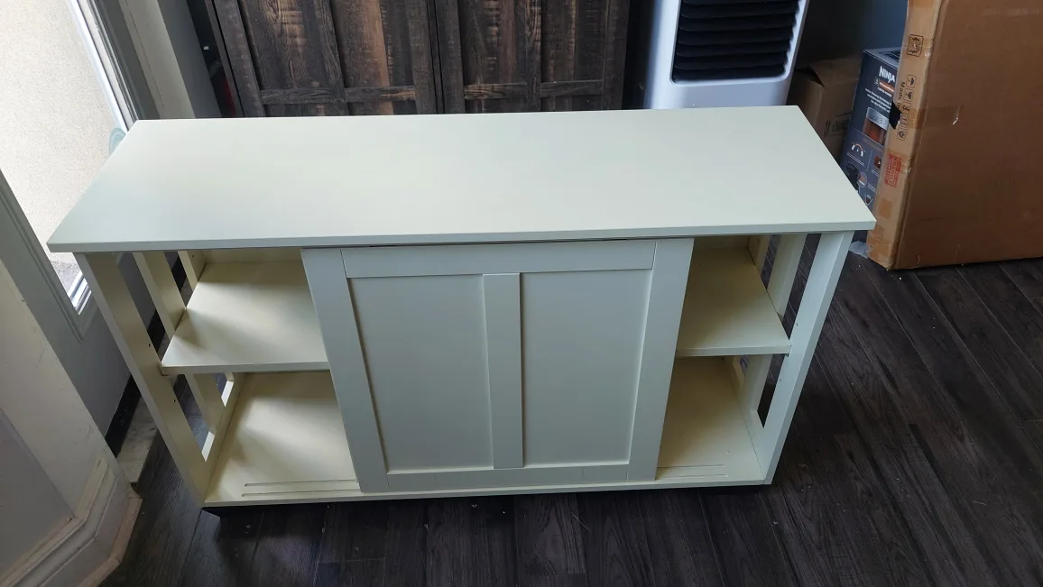 Off-White Cabinet with Sliding Doors image indicator(3)